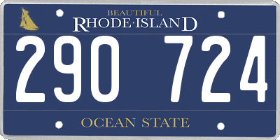 RI license plate 290724