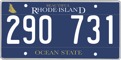 RI license plate 290731