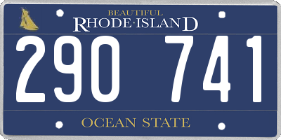 RI license plate 290741