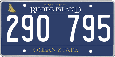 RI license plate 290795