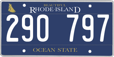 RI license plate 290797
