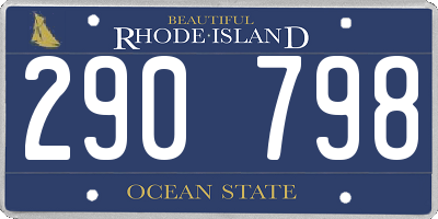 RI license plate 290798
