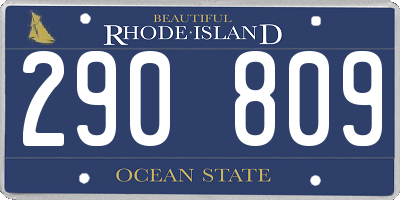 RI license plate 290809