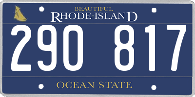 RI license plate 290817