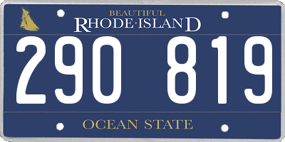 RI license plate 290819
