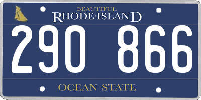 RI license plate 290866
