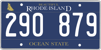 RI license plate 290879