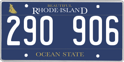 RI license plate 290906