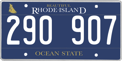 RI license plate 290907