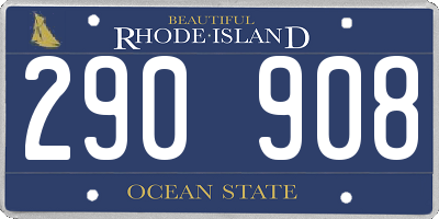 RI license plate 290908
