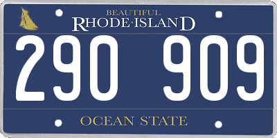 RI license plate 290909