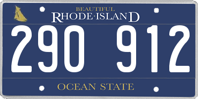 RI license plate 290912