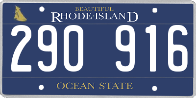 RI license plate 290916