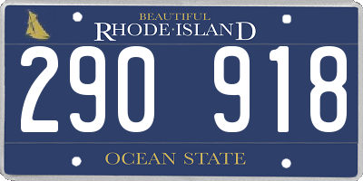 RI license plate 290918