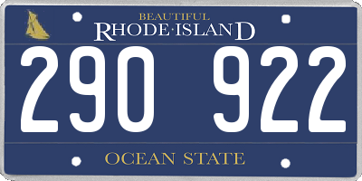 RI license plate 290922