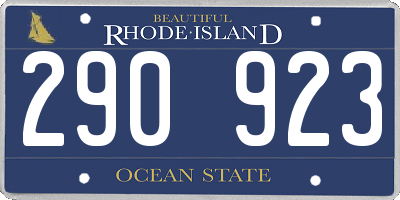 RI license plate 290923