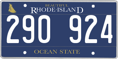 RI license plate 290924