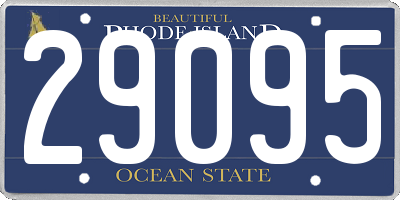 RI license plate 29095