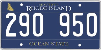 RI license plate 290950