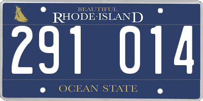 RI license plate 291014