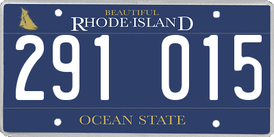 RI license plate 291015