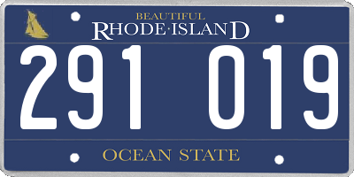 RI license plate 291019