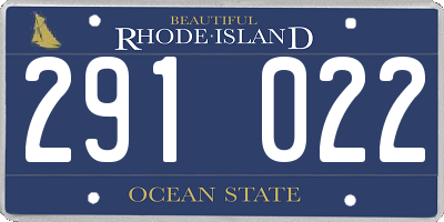 RI license plate 291022