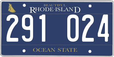 RI license plate 291024