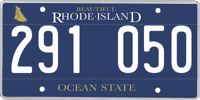 RI license plate 291050