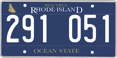 RI license plate 291051