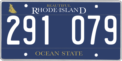 RI license plate 291079