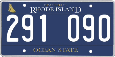 RI license plate 291090