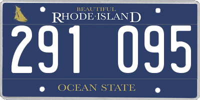 RI license plate 291095