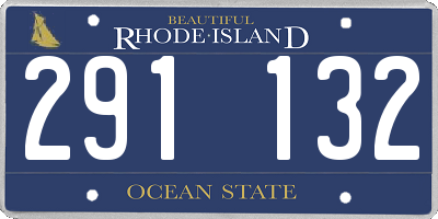RI license plate 291132