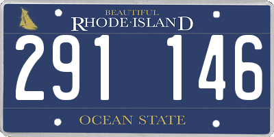 RI license plate 291146