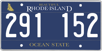 RI license plate 291152