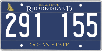 RI license plate 291155