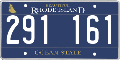 RI license plate 291161