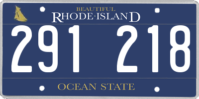 RI license plate 291218