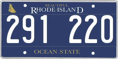 RI license plate 291220