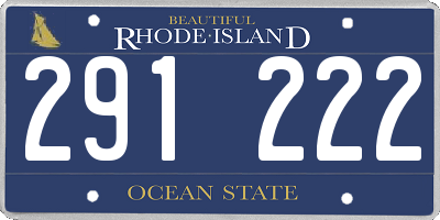 RI license plate 291222