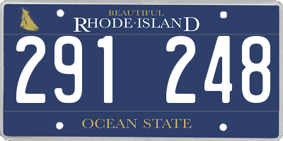 RI license plate 291248