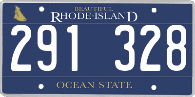 RI license plate 291328