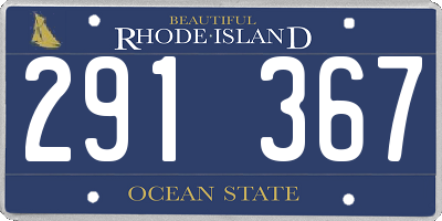 RI license plate 291367