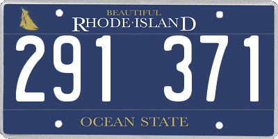 RI license plate 291371