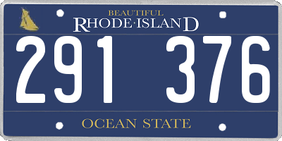 RI license plate 291376