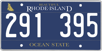 RI license plate 291395
