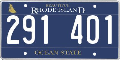 RI license plate 291401