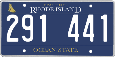 RI license plate 291441