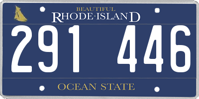 RI license plate 291446